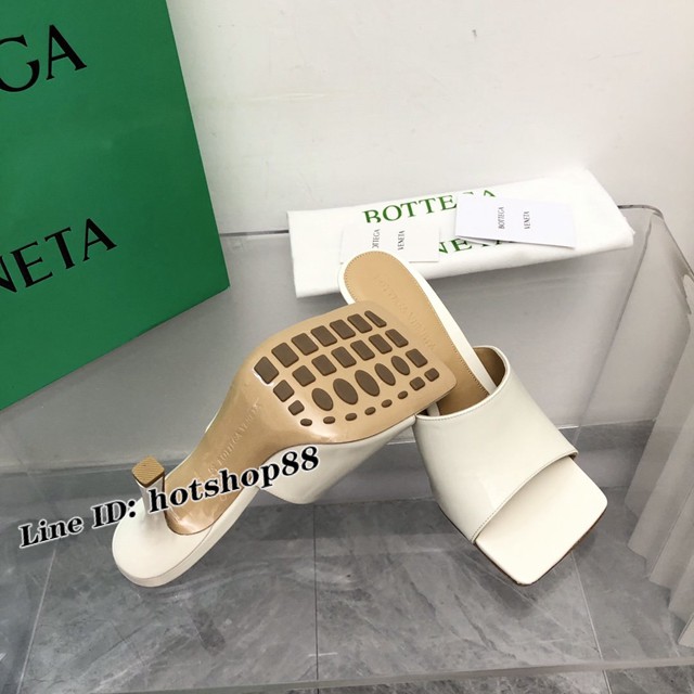 BOTTEGA VENETA高端時尚女鞋 寶緹嘉漆皮版2022-22早春最新高跟涼鞋拖鞋 dx3546